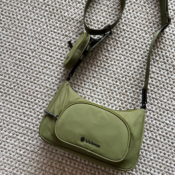 lululemon athletica Handbags - Lulu Crossbody Nano Pouch Bag in Bronze Green